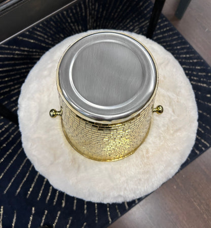 Seau à glace facettes dorées J - LINE