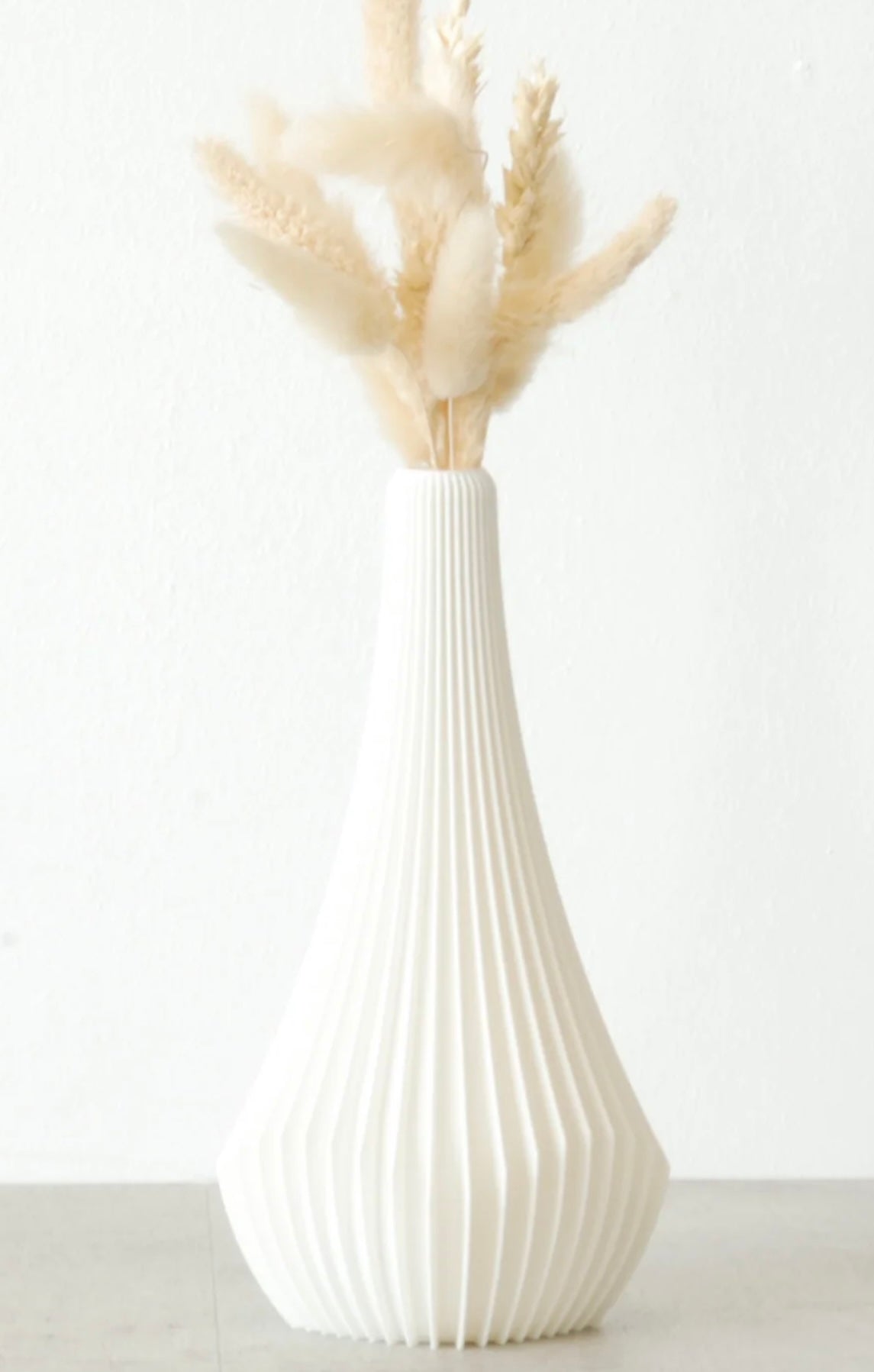 Vase 3D  small Ailettes blanc