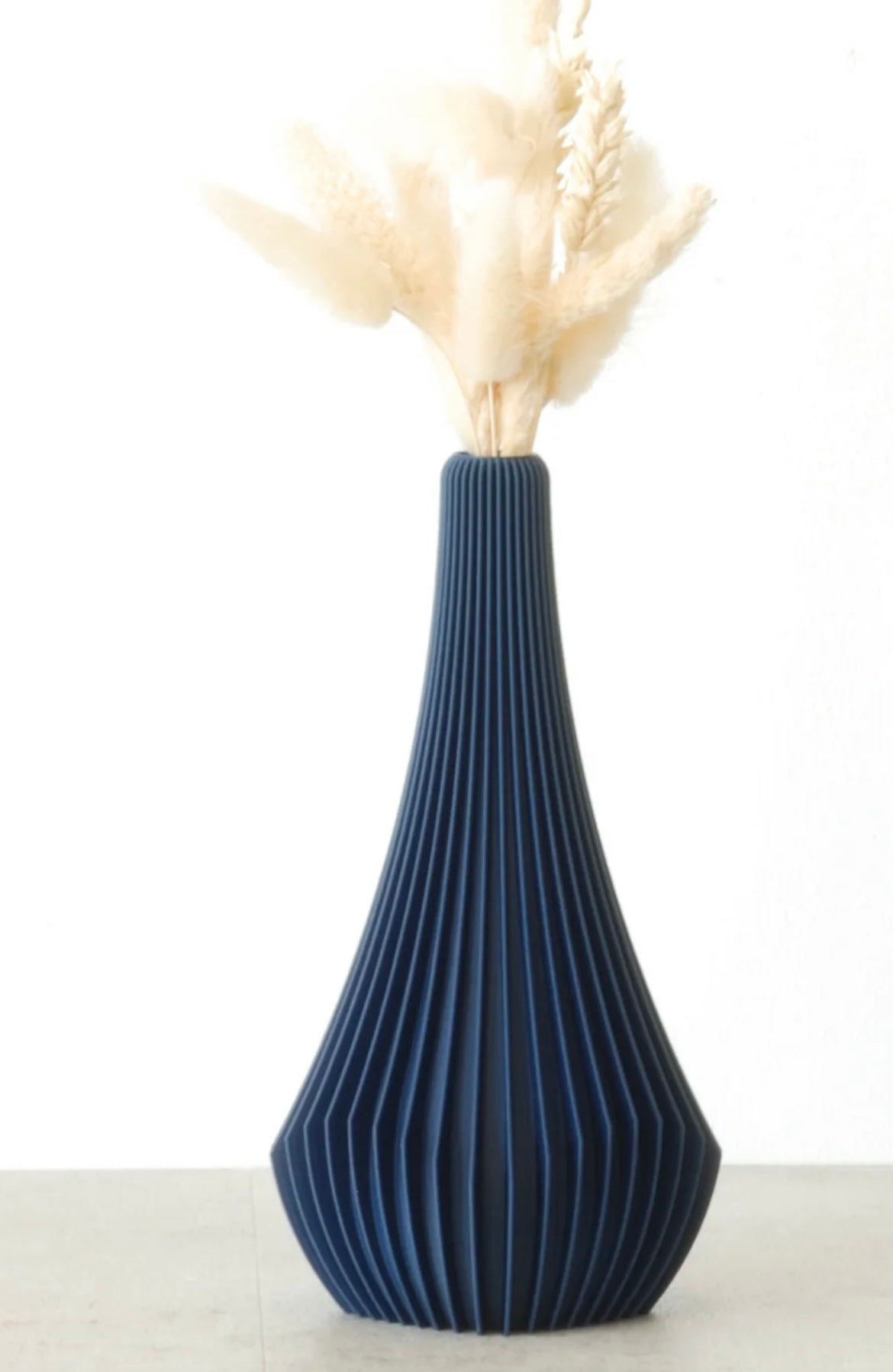 Vase 3D small Ailettes bleu