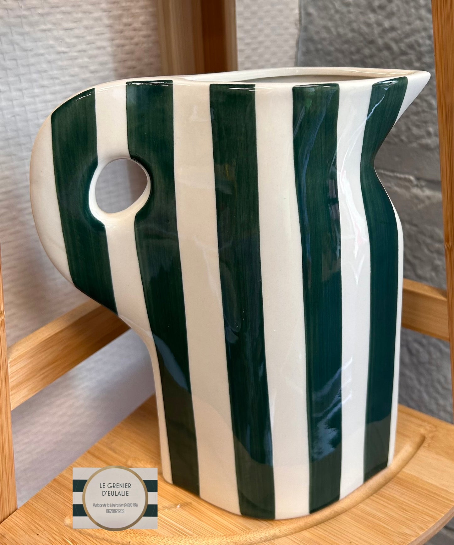 Vase pichet rayé - SEMA