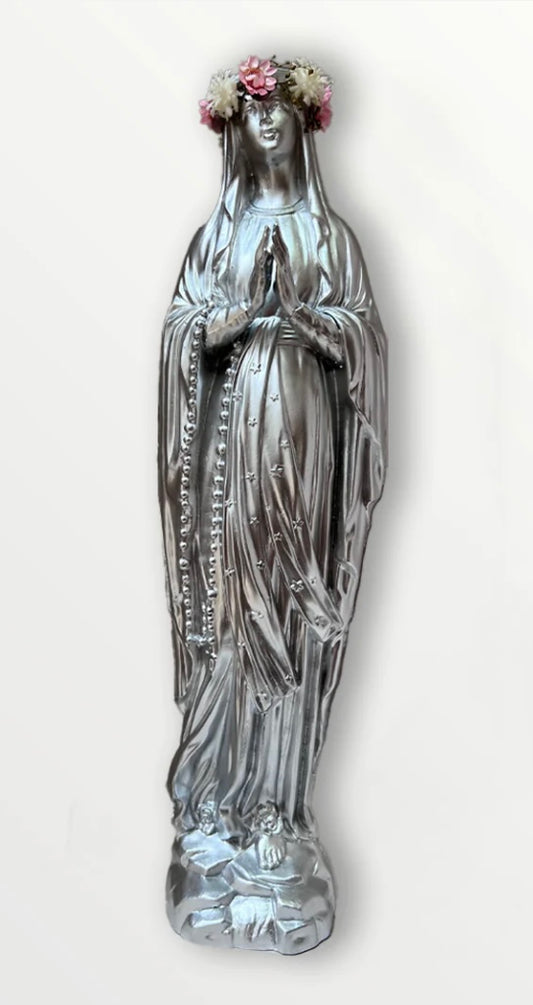 Vierge argentée couronnée - SAPRISTI STRORE