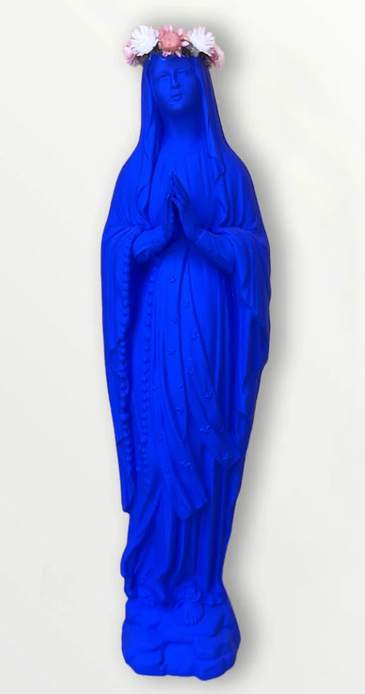 Vierge bleu klein couronnée - SAPRISTI STORE